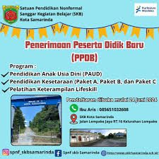 Pendaftaran Peserta didik baru SPNF SKB Kota Samarinda tahun 2024/2025